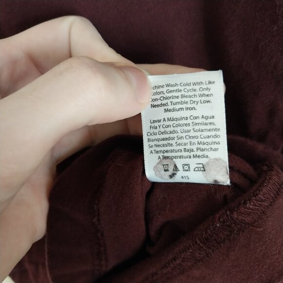 George Mens Cotton Crewneck T-shirts With Long Sleeves Bundle Set Of 7 Size XS - Picture 14 of 14